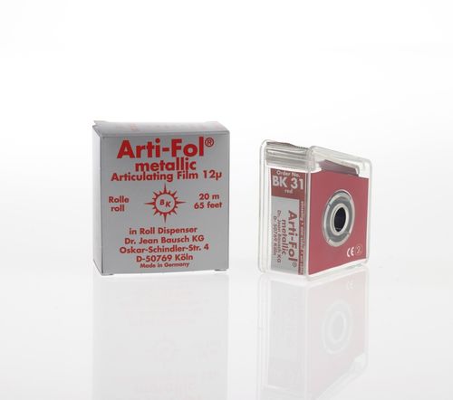 Arti-Fol® metallic, 12 µ, rot, Spender, 22 mm x 20 m