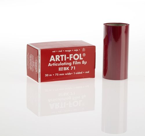 Arti-Fol® Plastik, 8 µ, rot, Spender, 75 mm x 20 m
